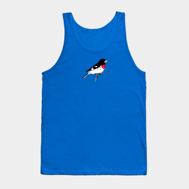 Rose-breasted Grosbeak Tank Top by Feathered Focus